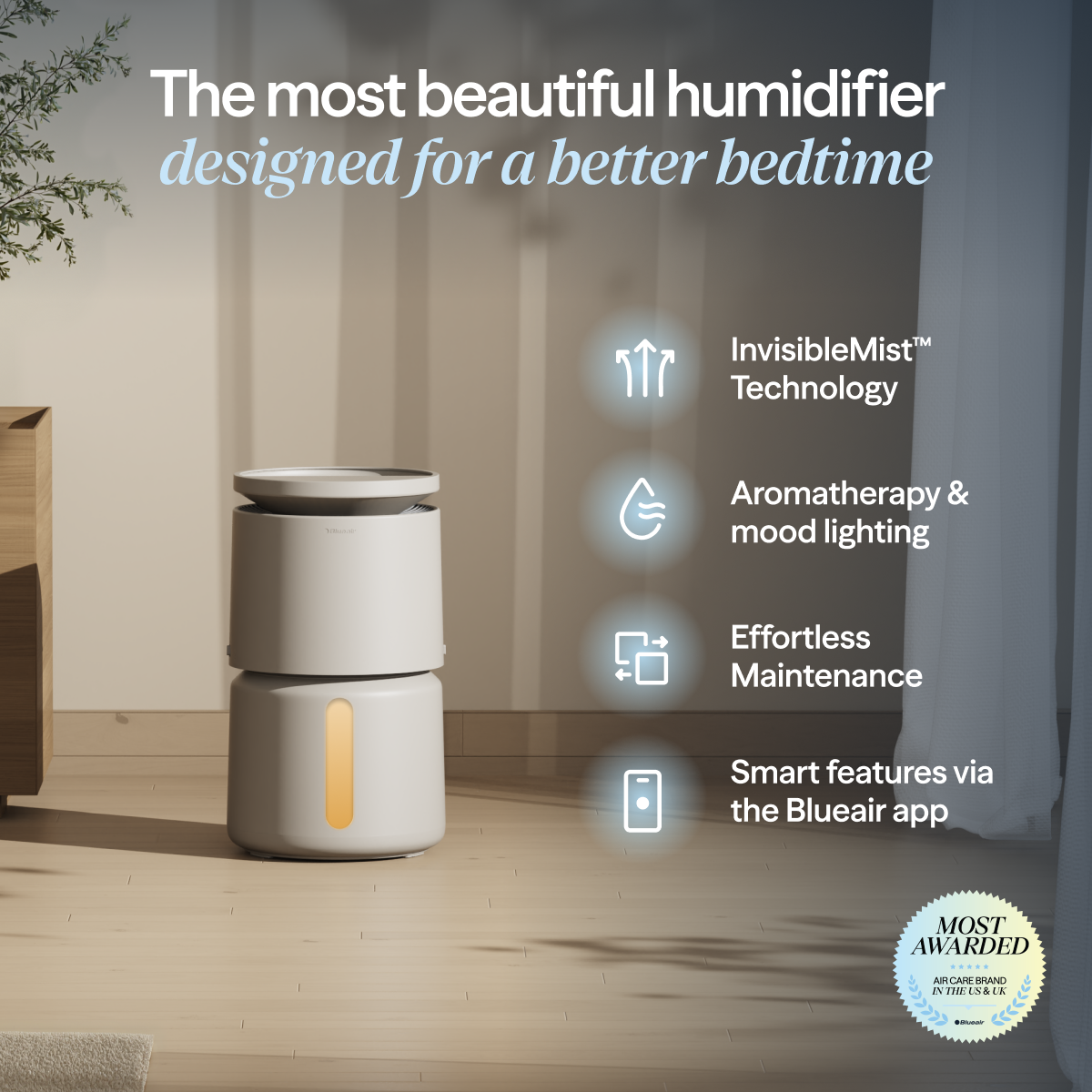DreamWell™ Humidifier 2 Gallon Coastal Beige - Image 2