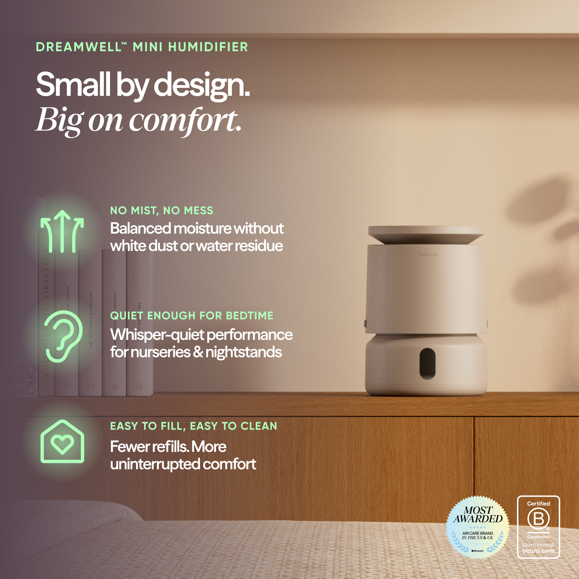DreamWell™ Humidifier 1/2 Gallon - Coastal Beige - Image 2