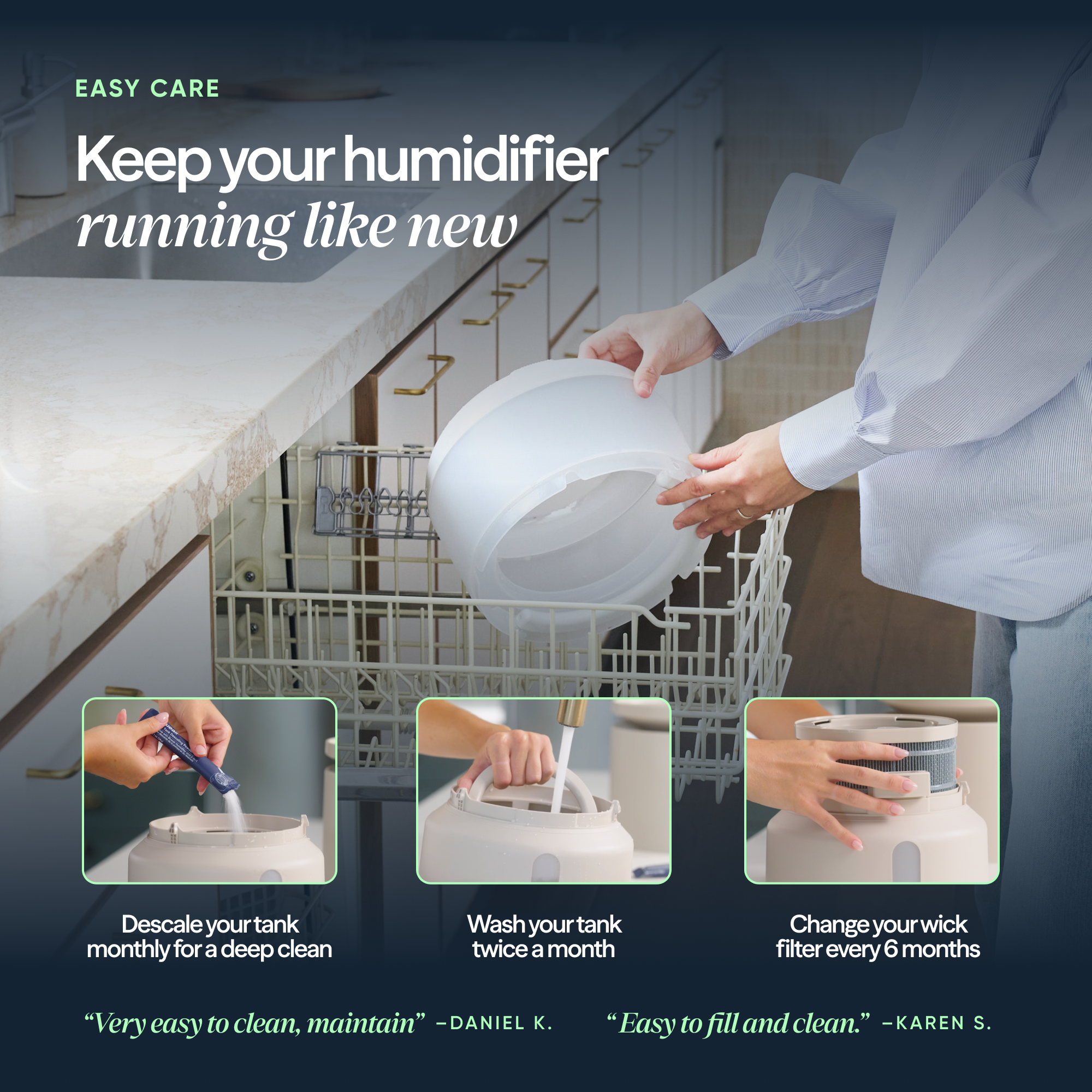 DreamWell™ Humidifier 1/2 Gallon Aurora Blush - Image 8
