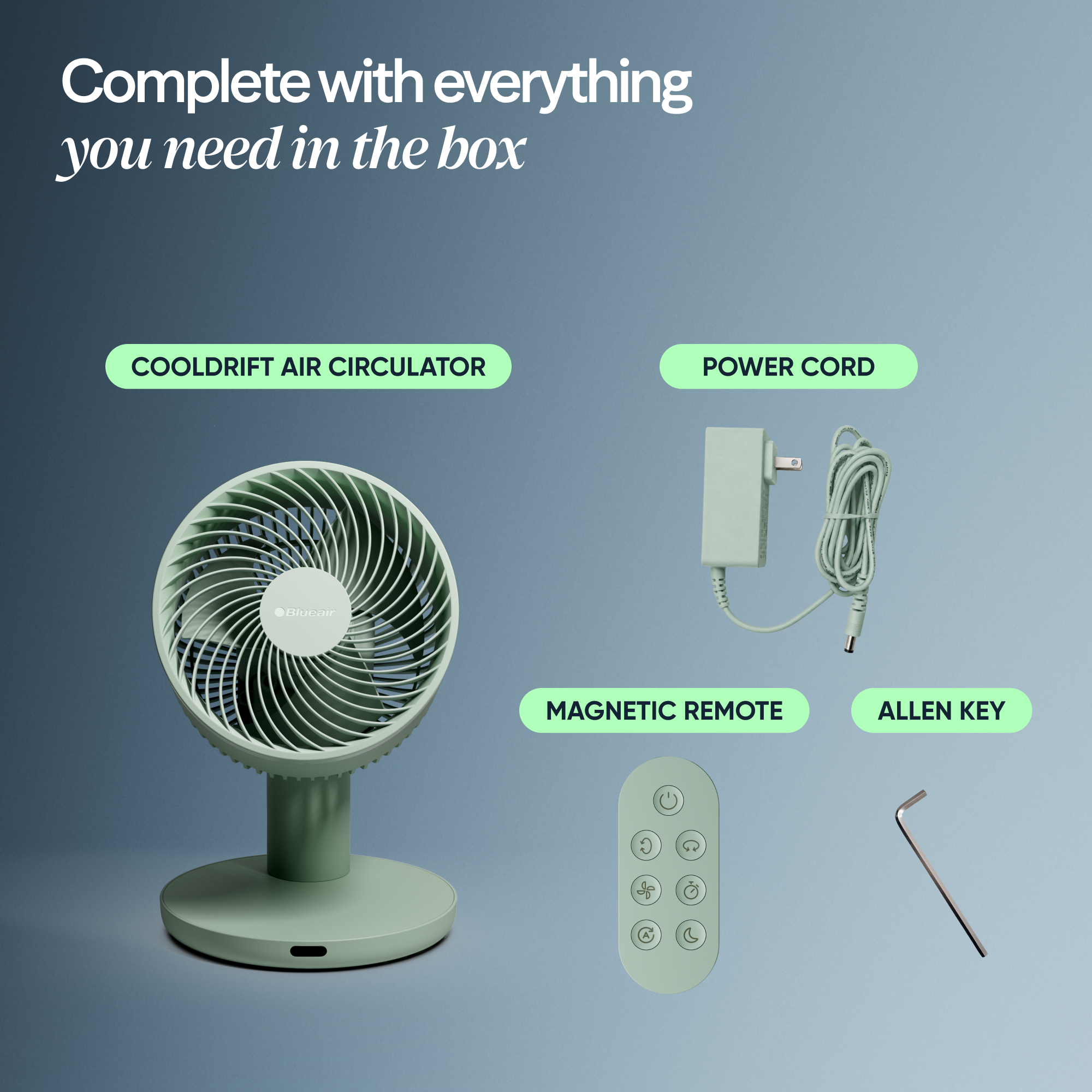 CoolDrift™ Air Circulator Fan - Arctic Sage - Image 10